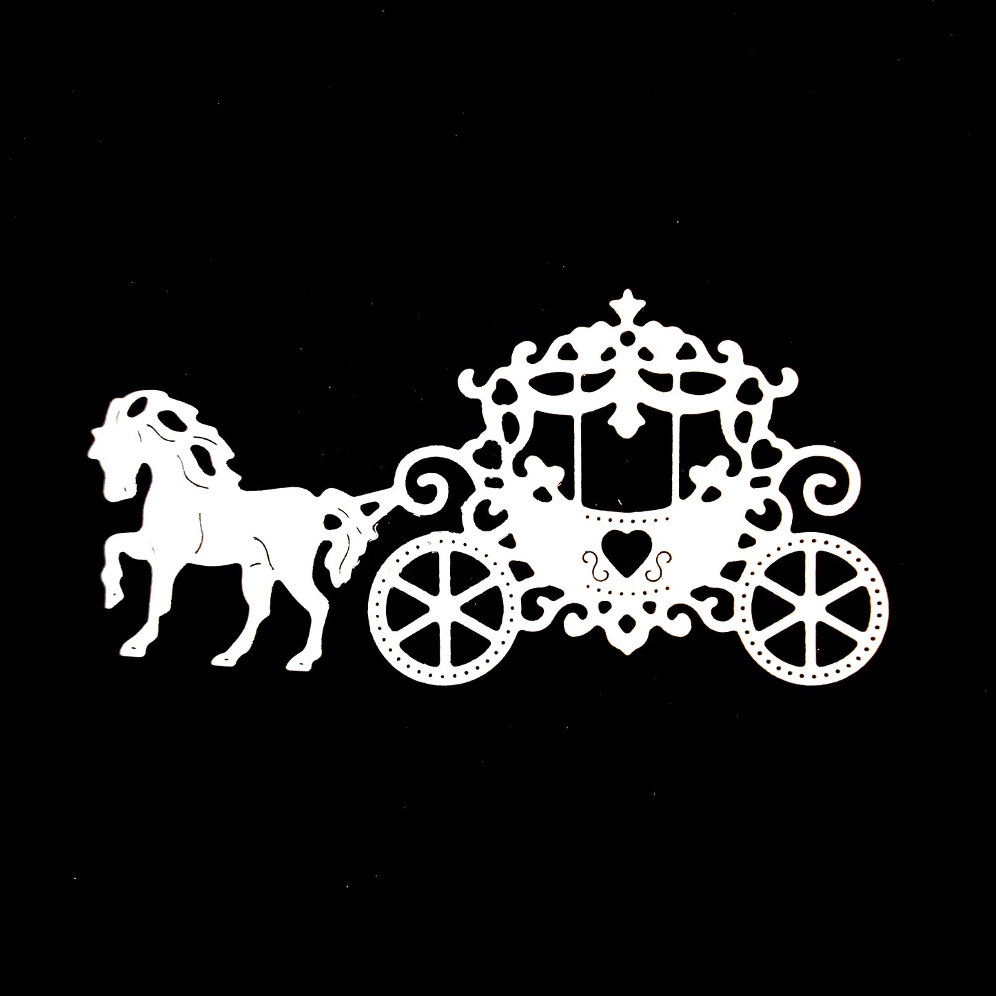 Horse Cart Cutout
