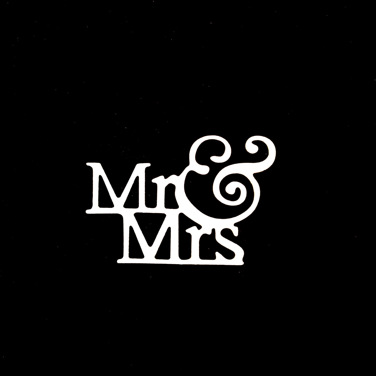Mr & Mrs Cutout