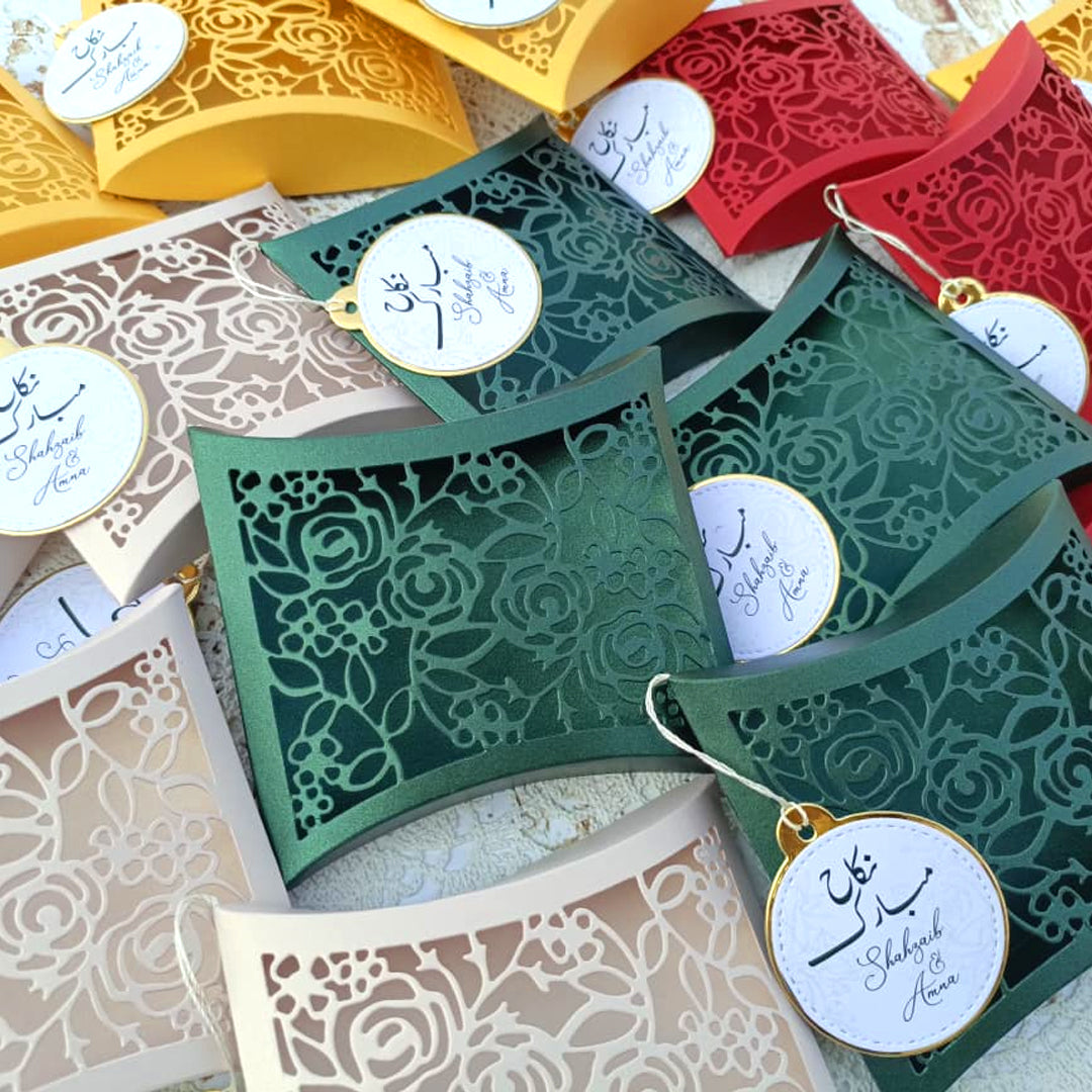 Customixed Name Nikkah Bid Boxes