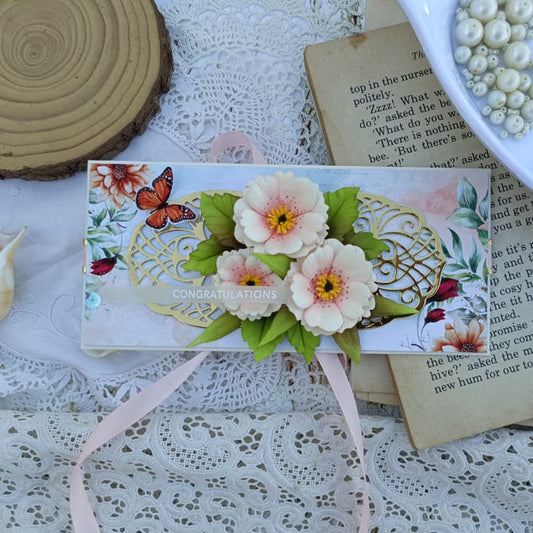 Floral money envelope