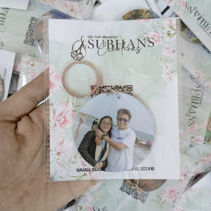 Customized photo keychain