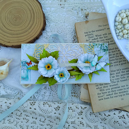 Handmade Floral Envelope