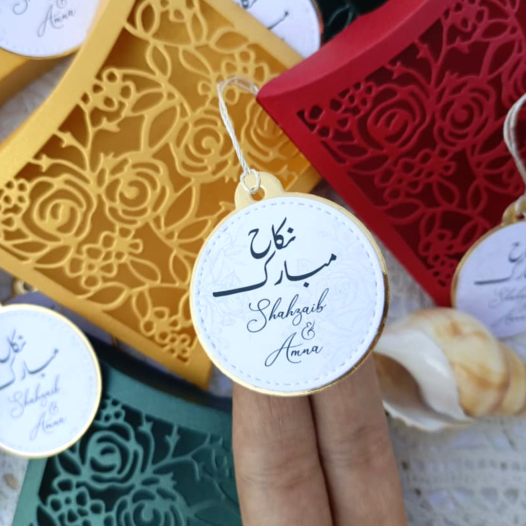 Customixed Name Nikkah Bid Boxes